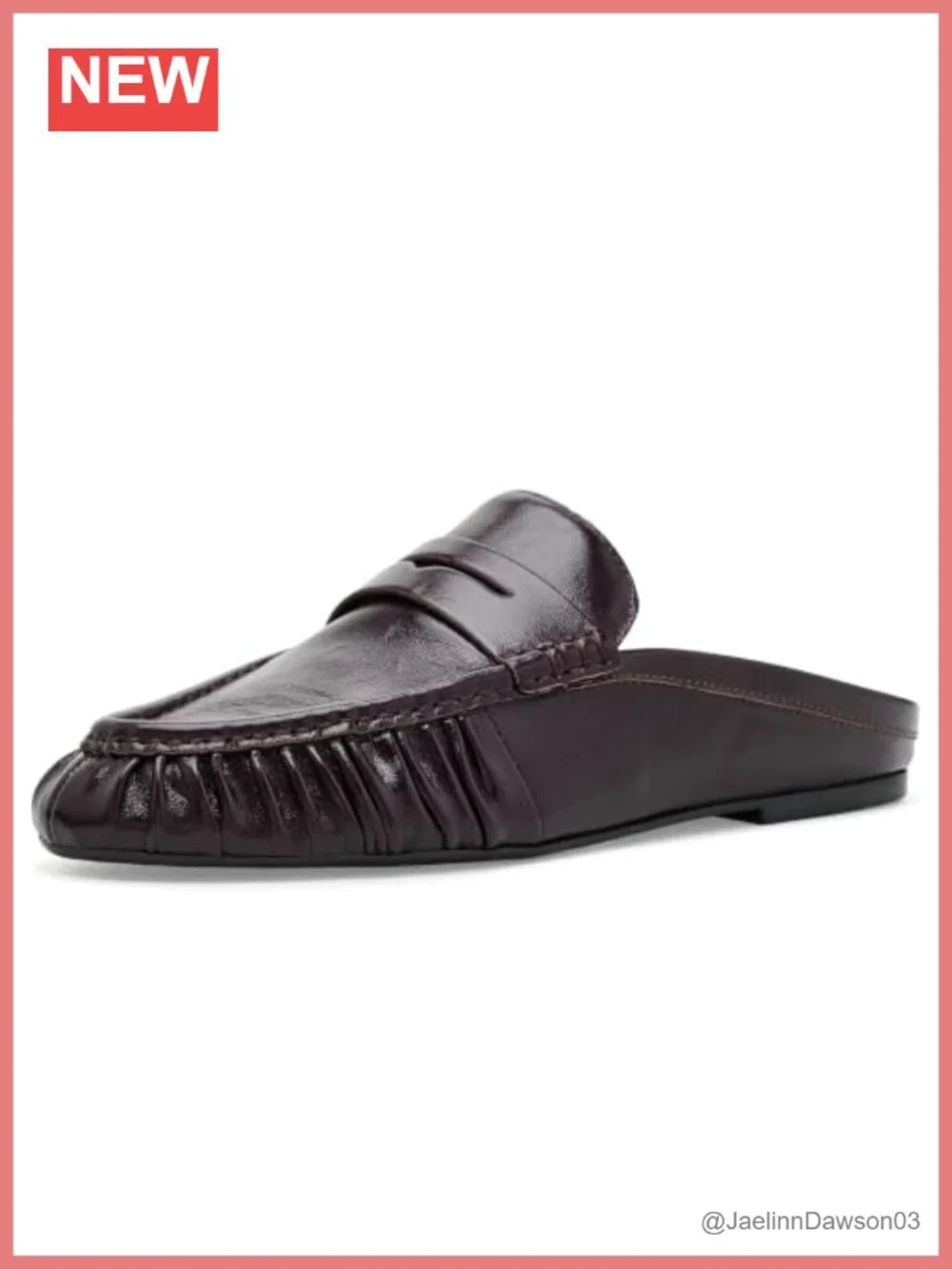 Women's Leather Slip-On Loafers Flat Pull-On Shoes